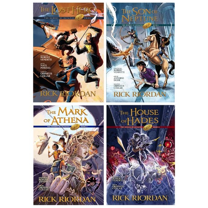 Heroes of Olympus graphic novel set