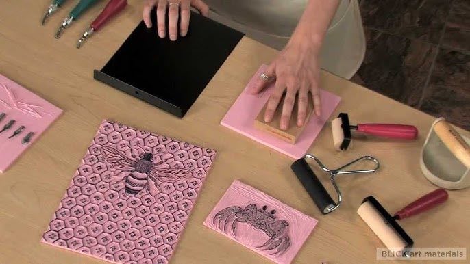 lino block printing