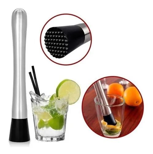 Pison Barman Mortero Moledor Citricos Rompe Hielo Acero Inox - Mercado Libre
