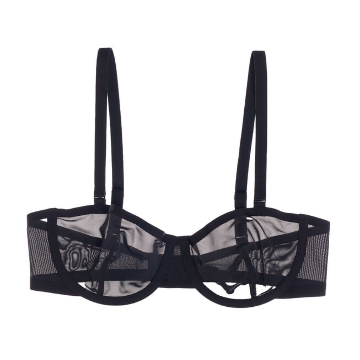 black balconette