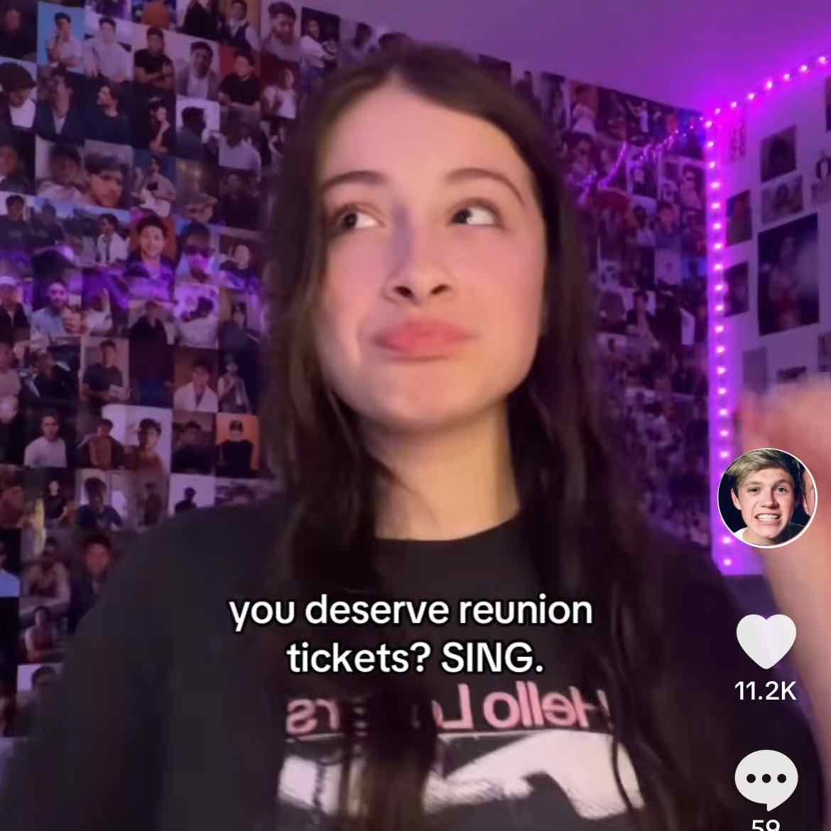 “You deserve reunion tickets? SING!” - Better than an age restriction for the reunion tbh x