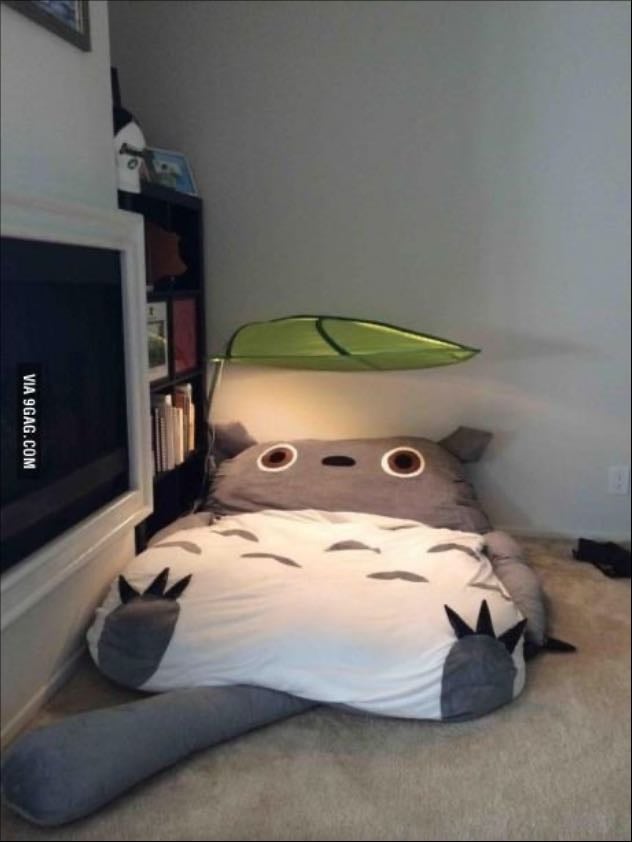 cama de totoro - me echaria los mejores sueñitos