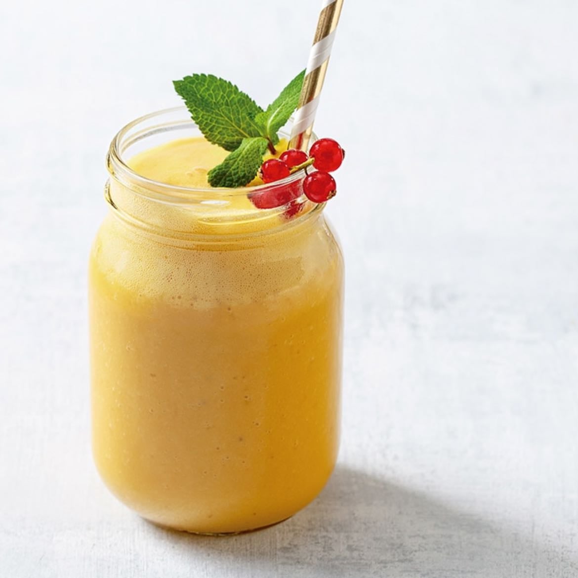 Smoothie con fruta - Amanecer
