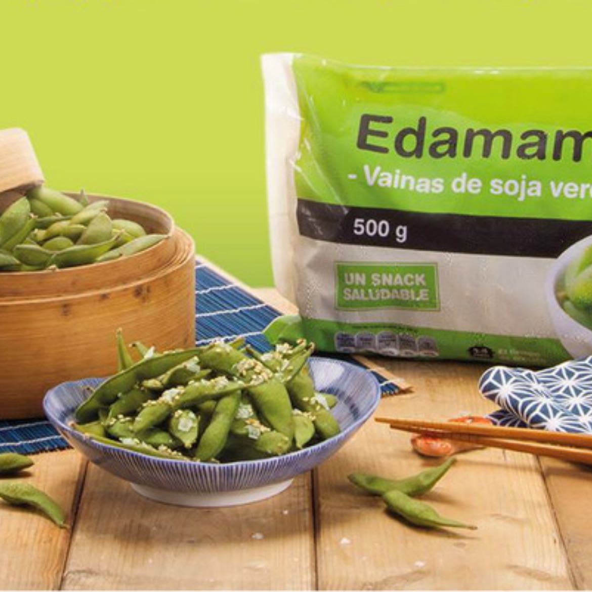 Edamames cocidos - Proteicos, salados, calmantes