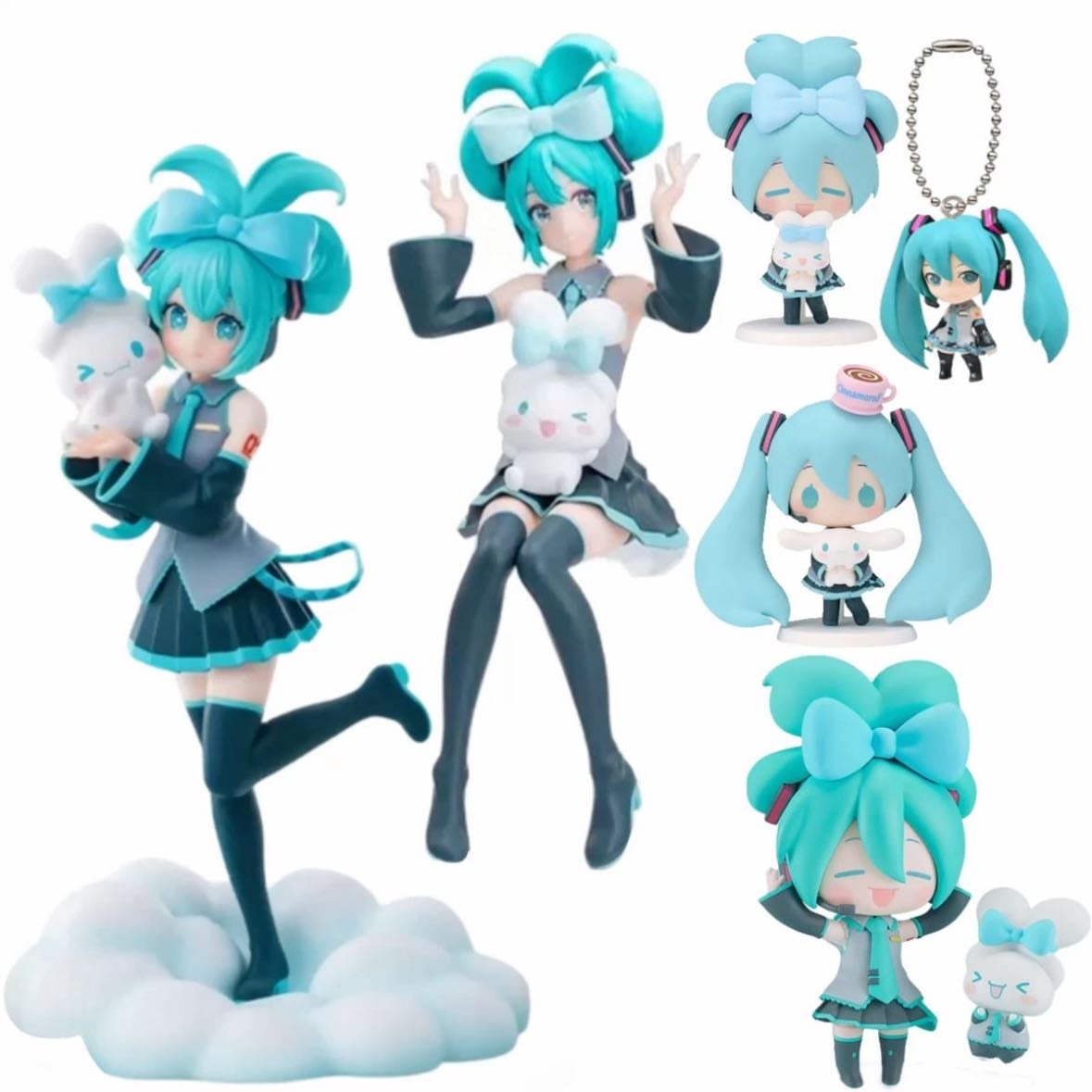 Figuras Miku y Cinnamoroll