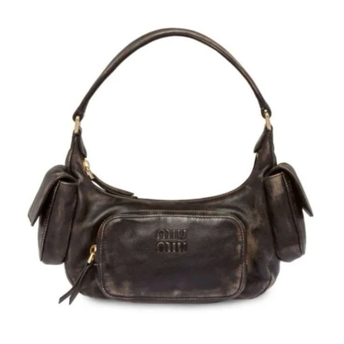 miumiu pocket napa leather bag