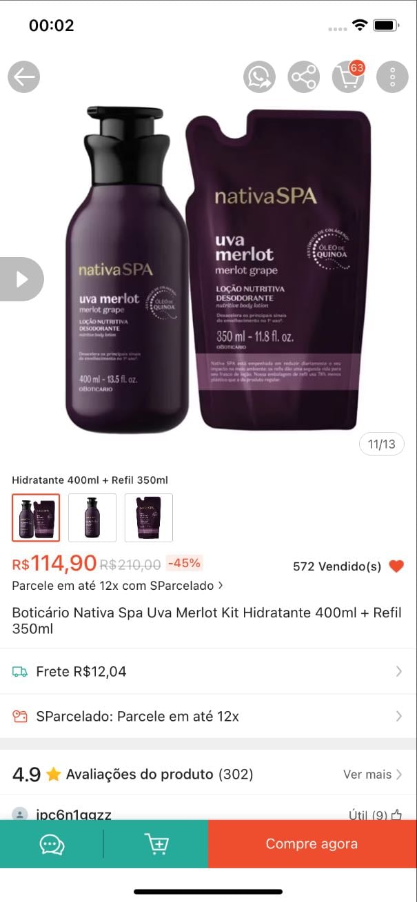 Uva / Nativaspa