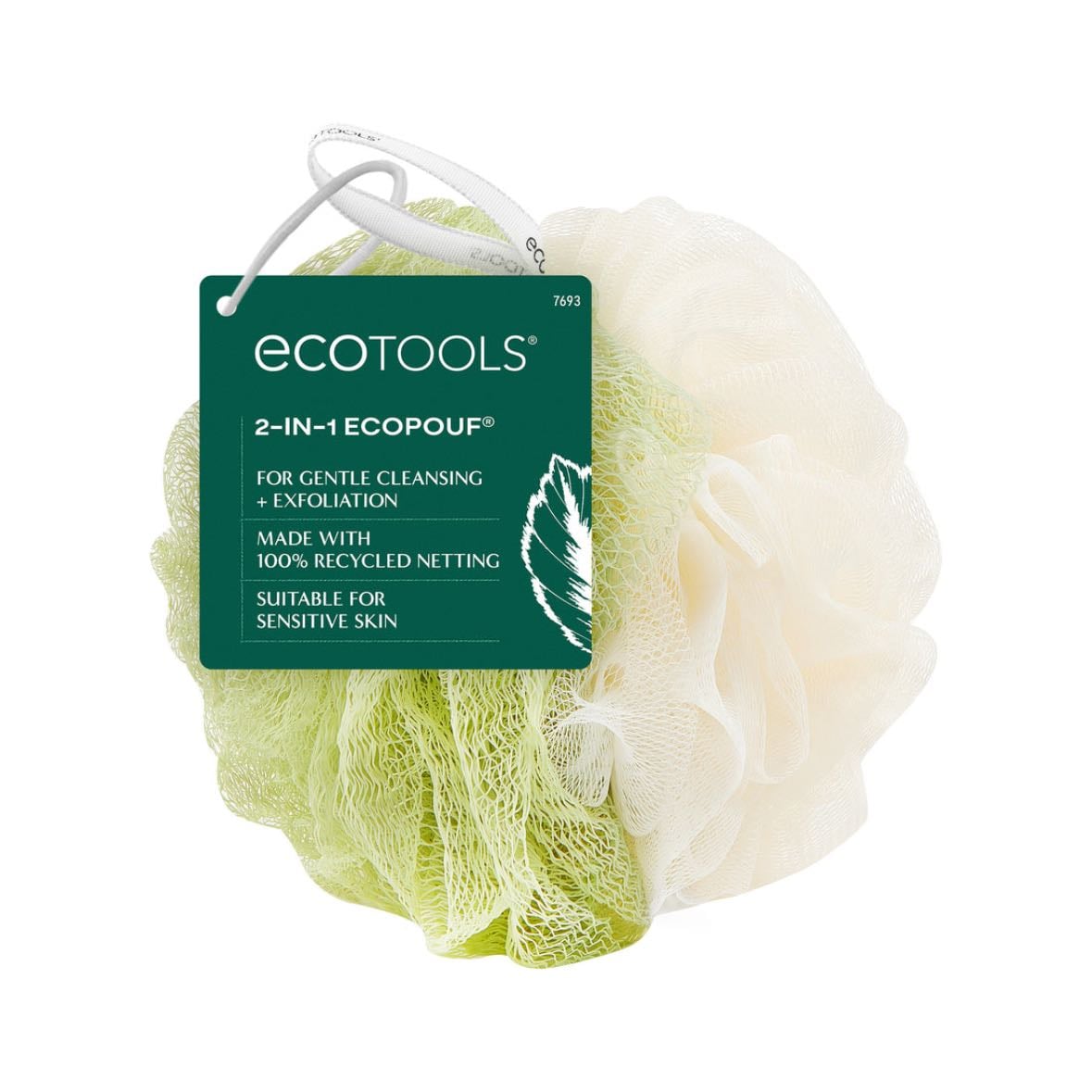 bath loofah - ecotools 2-in-1 ecopouf