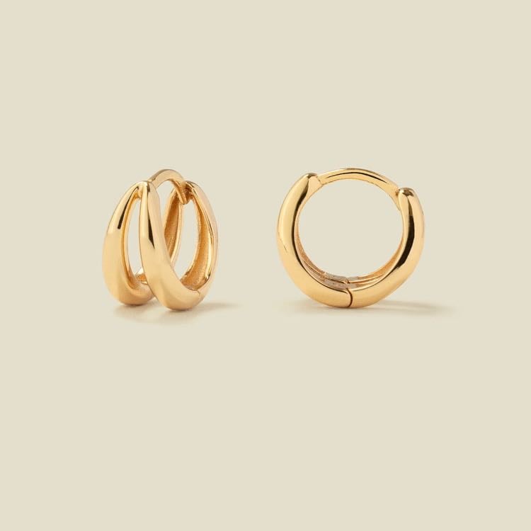 Hoop earrings (gold) π