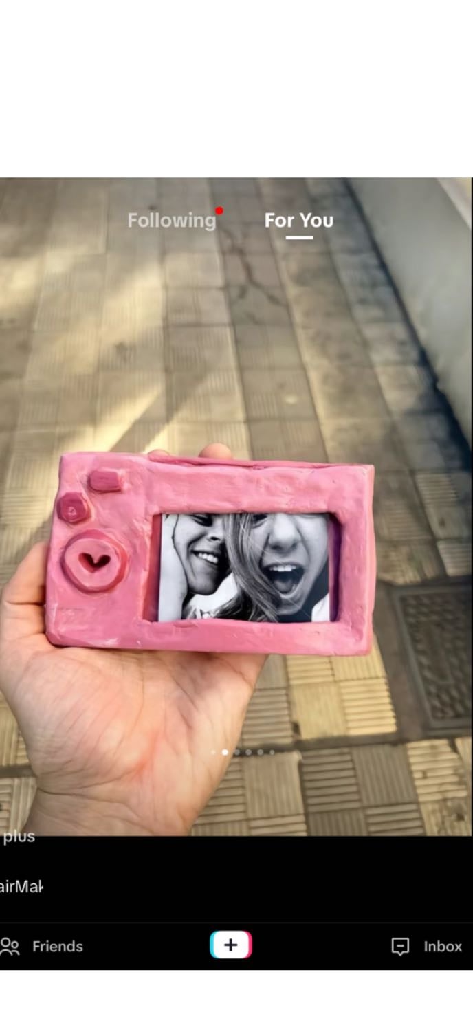 Porte photo en forme d’appareil photo