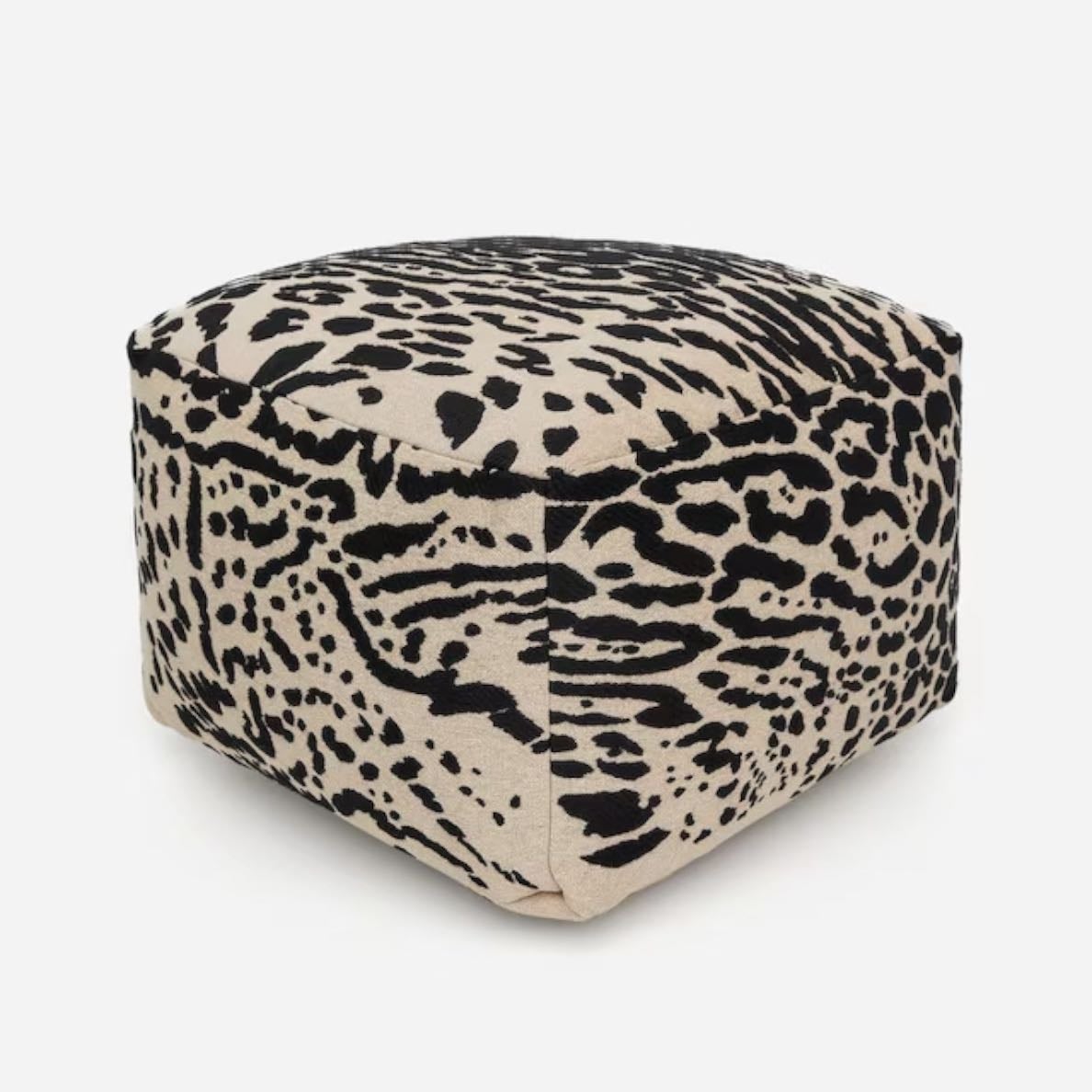 pouf/ottoman motif léopard