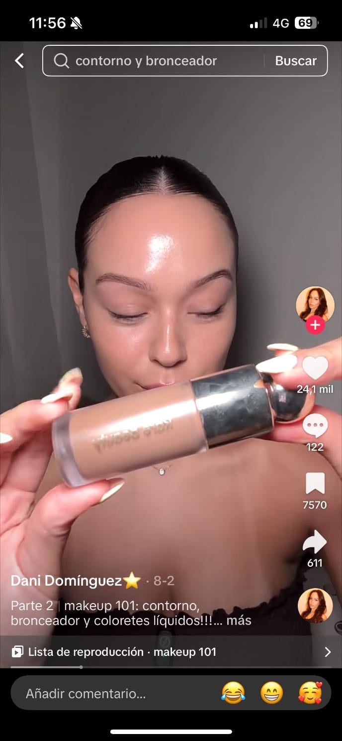 contorno y bronceador líquido