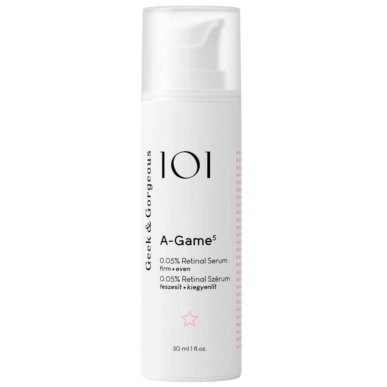 GEEK & GORGEOUS A-Game Sérum - A-Game Sérum facial con un 0,05% de Retinal (16€)