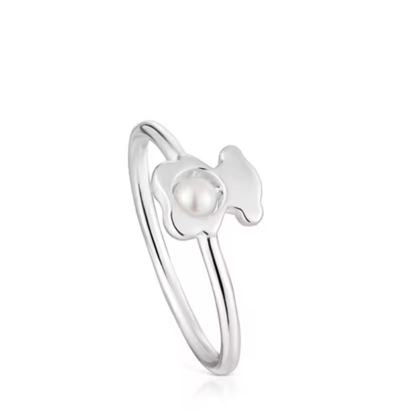 Tous - Anillo pequeño oso de plata con perla cultivada
59.00€