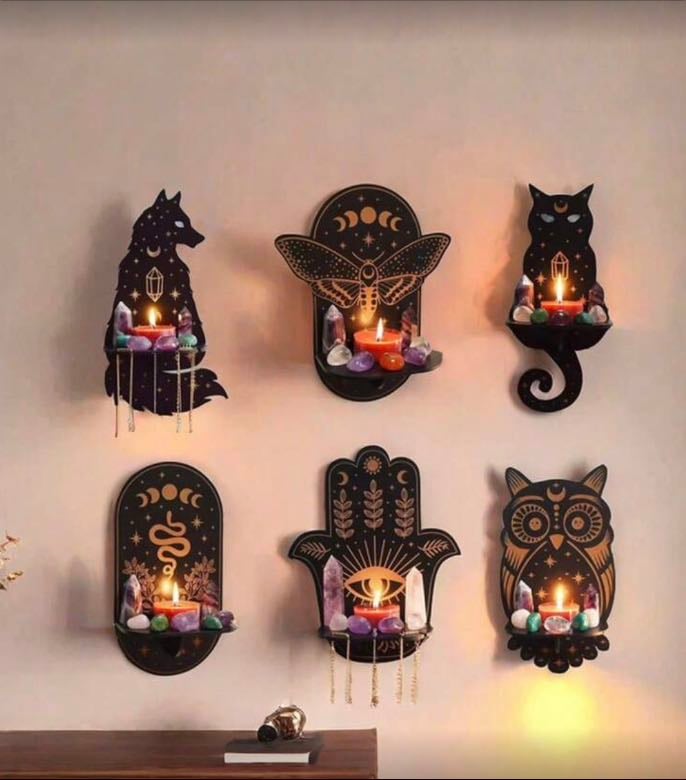Porta vela pra parede