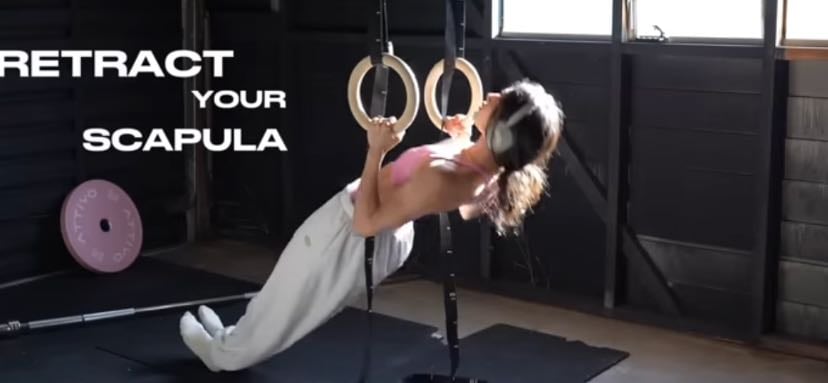 inverted rows - 3 x 8 (2 min rest)