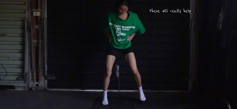 1/4 squat jumps - hopping side to side 10 x