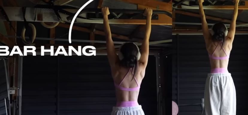 bar hang - 5-10 sec (or failure)