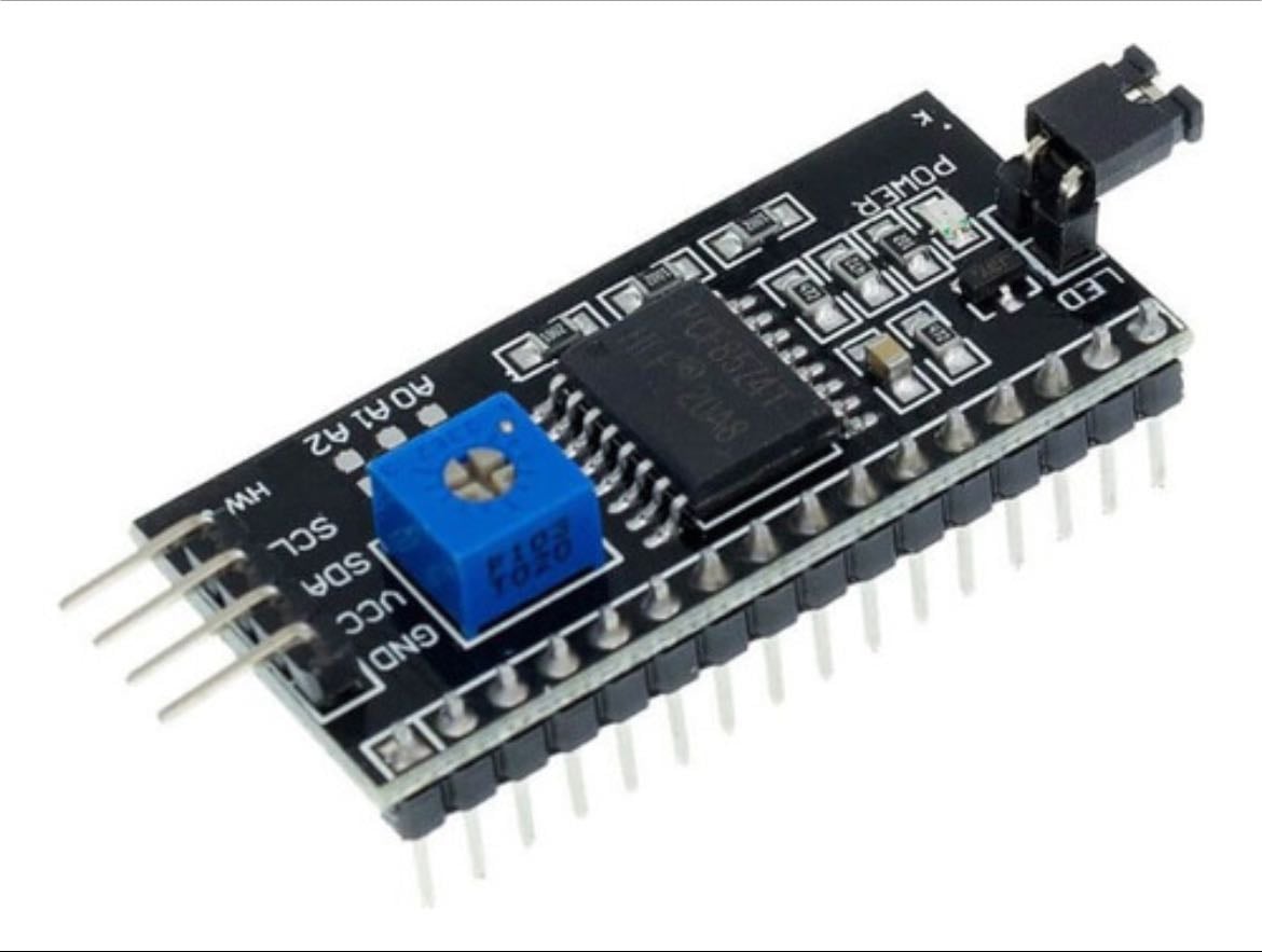 M贸dulo I2c Interfaz Lcd 1602 - $86.00