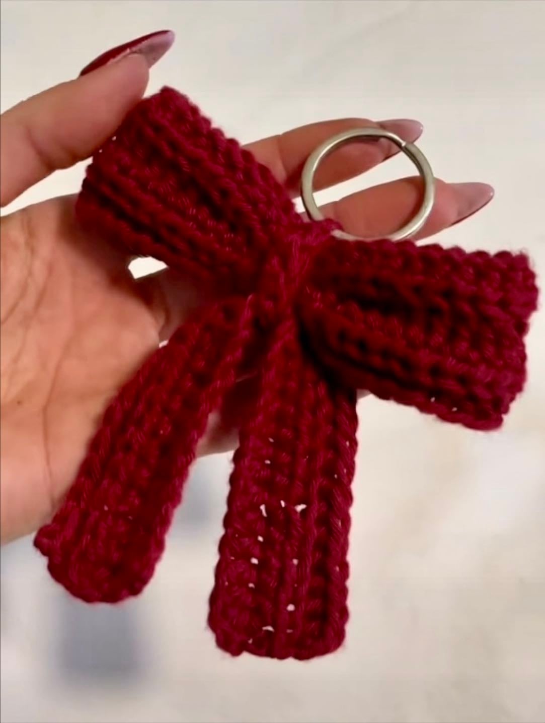 bow keychain - as hair clip