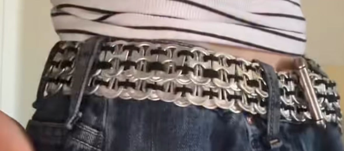 belt of can tabs