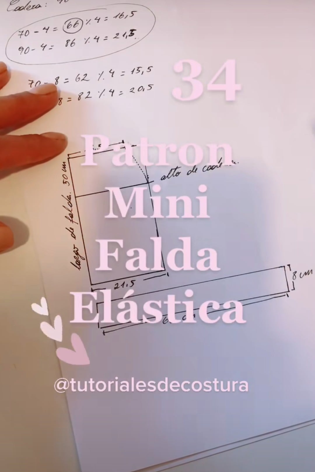 Mini falda - Patrón