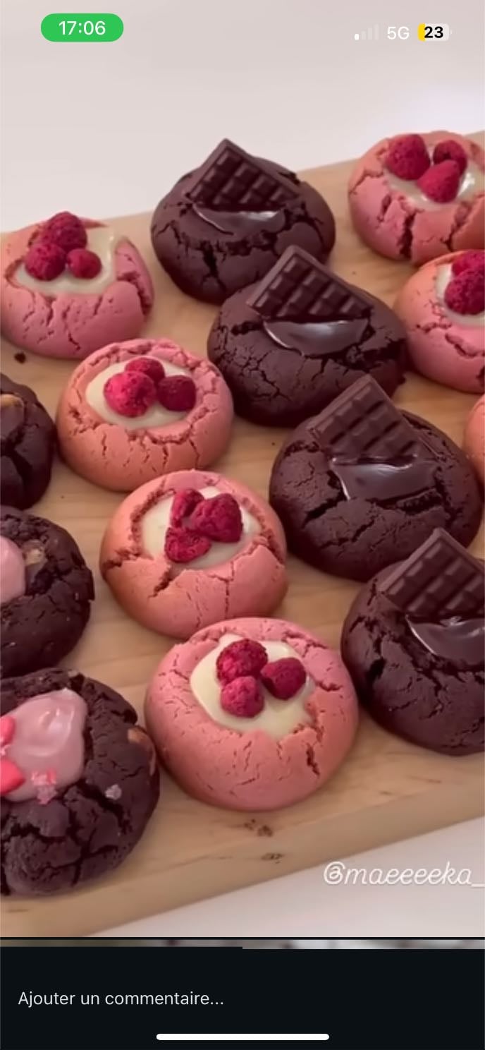 Ganache cookies