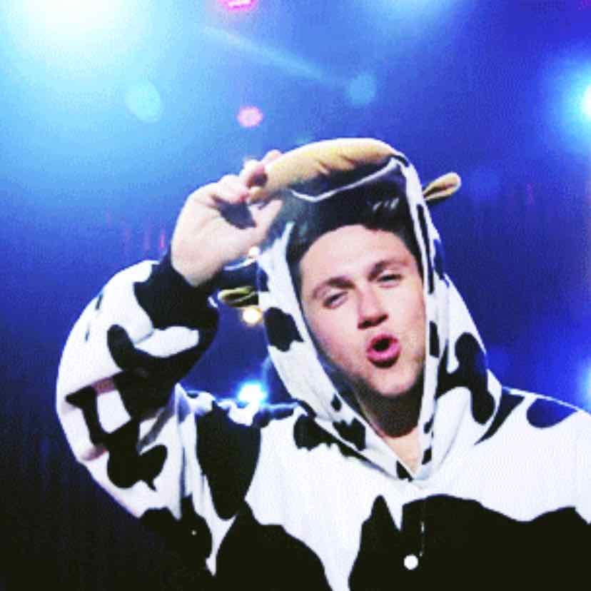 halloween music video with james corden - specifically the part where he says moo in the cow costume