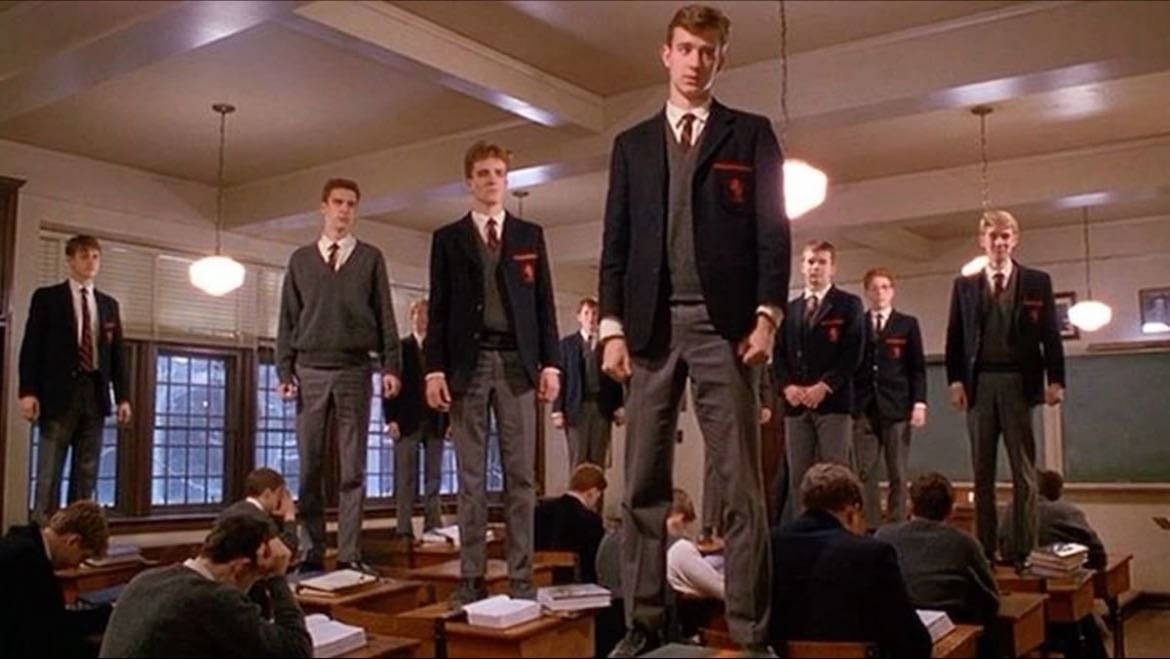 dead poets society ˚˖𓍢ִ໋❀ - this movie helped me become the person i am now. kinda dramatic, but its true. i watched this at a time where i felt worthless and didnt know what to stay alive for. i was starting to lose touch with the one thing i loved most which was writing, but after watching this for the first time, the love for writing was slowly coming back to me. remember to seize your days and always know whats worth!