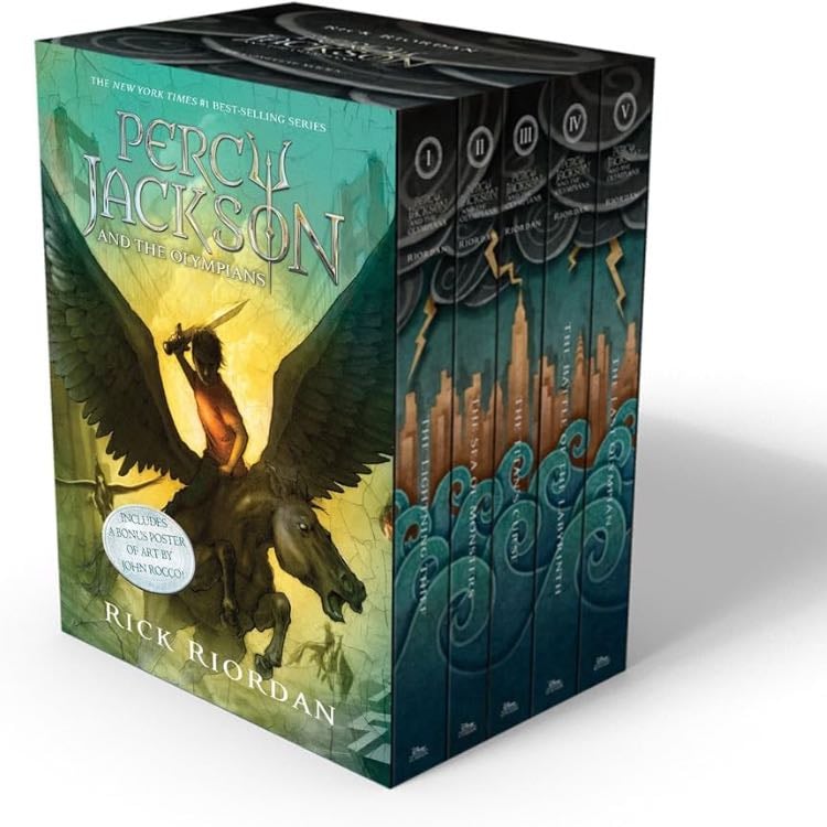 Percy Jackson and the Olympians 5 Book Paperback Boxed Set (w/poster) (Percy Jackson & the Olympians) - Rick Riordan · 2014