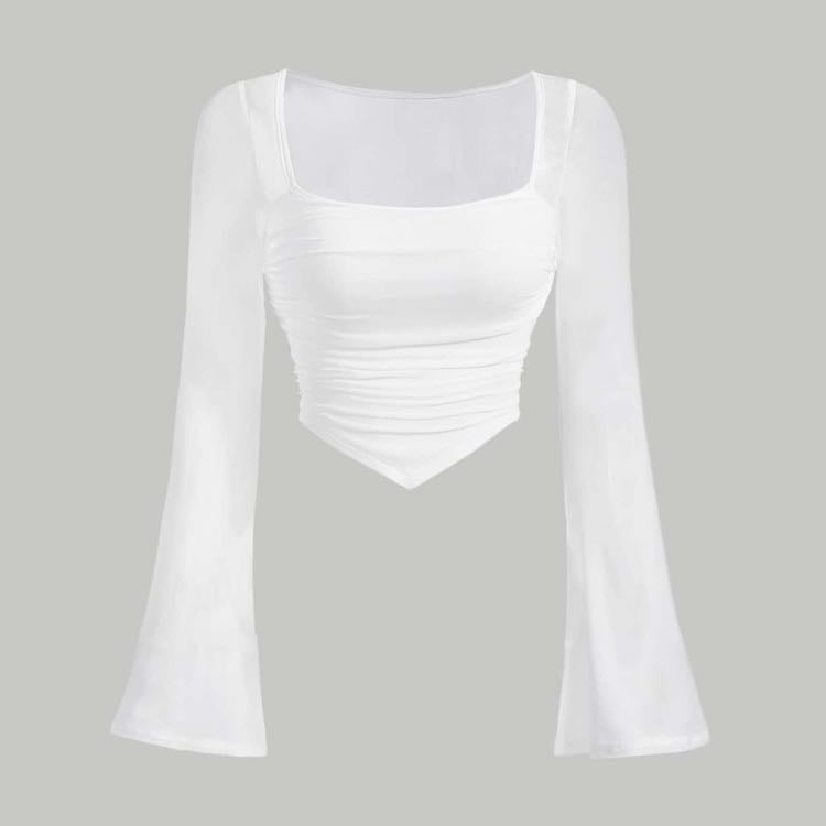 Flowy Sleeves Top - + Could be square neck/off-shoulder