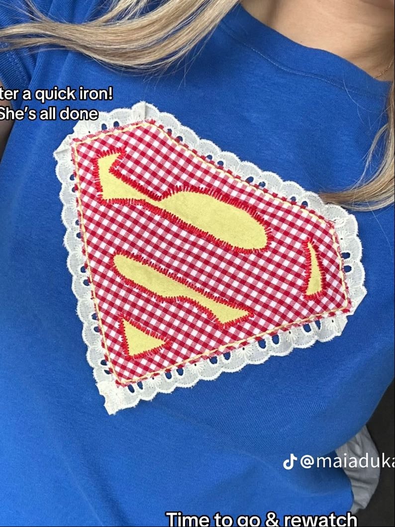 Superman patch shirt