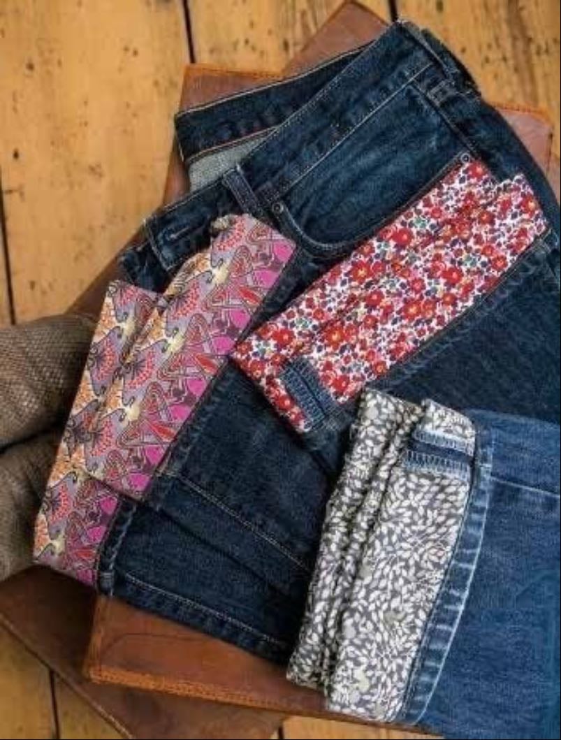 Flannelette lined jeans