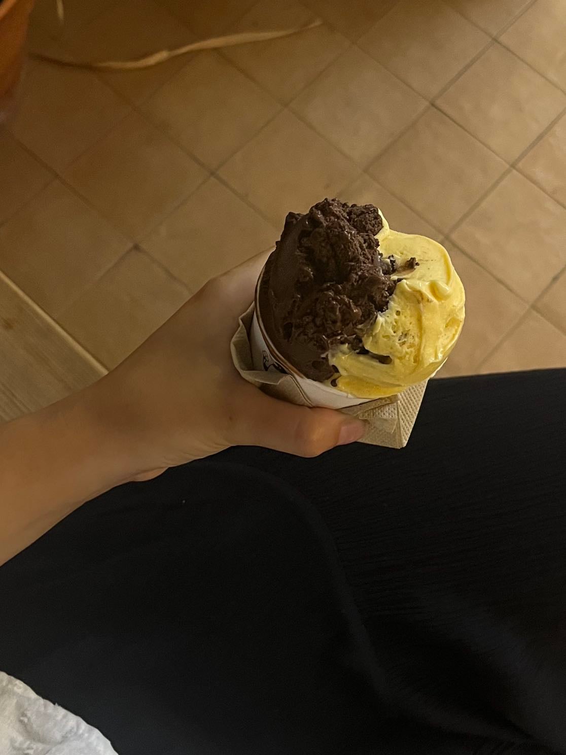 This Ice Cream Combo - Dark Chocolate + Mantecado