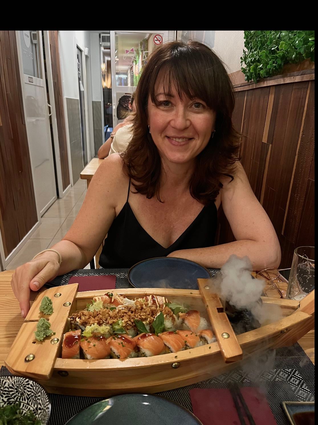 Sushi date with mum