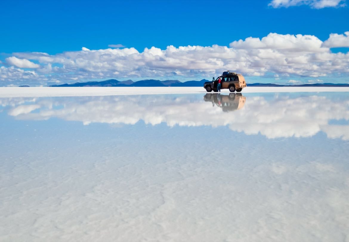 Le salar d'uyuni en Bolivie