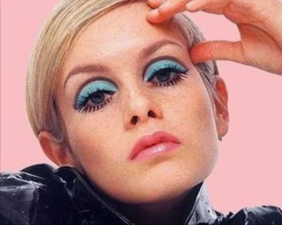 Blue eyeshadow