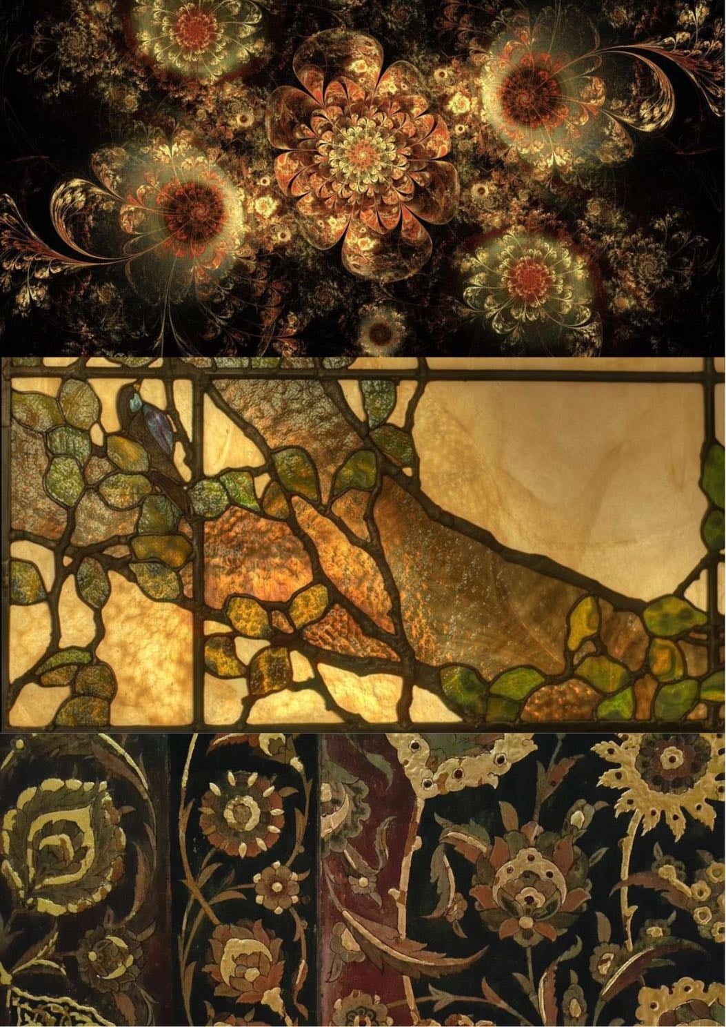 stained glass windows - as the sun hits