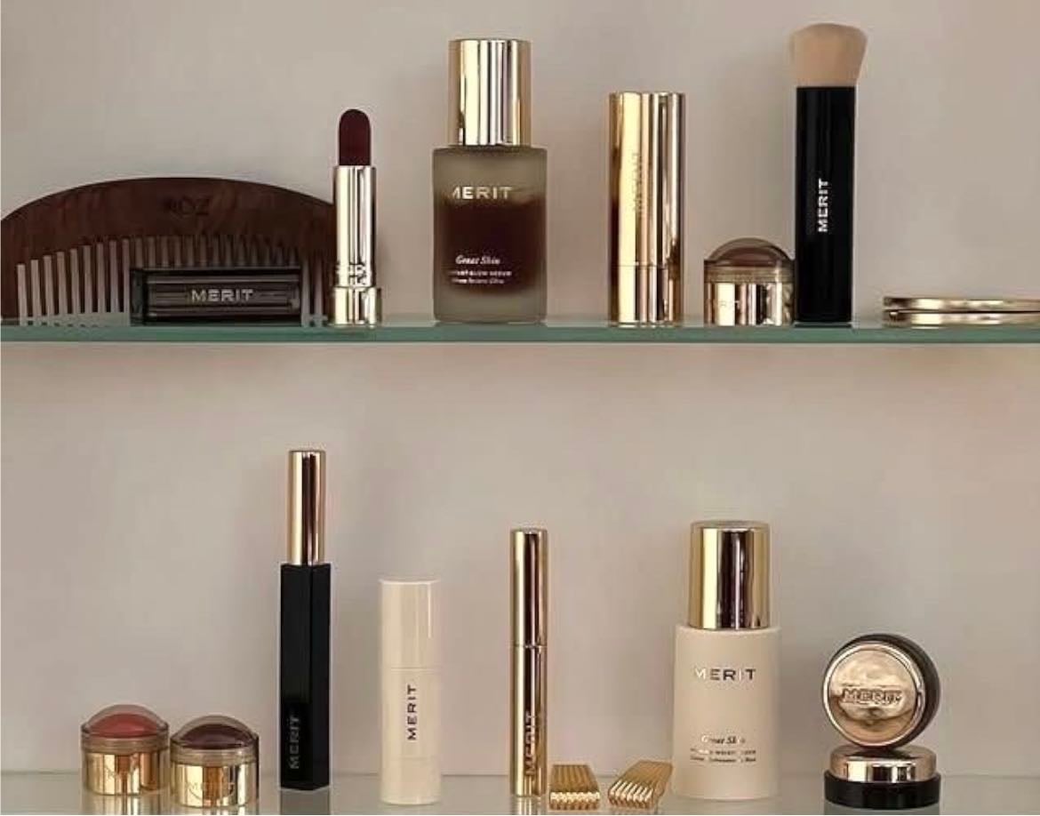 merit - mascara & blush & bronzer & complexion stick