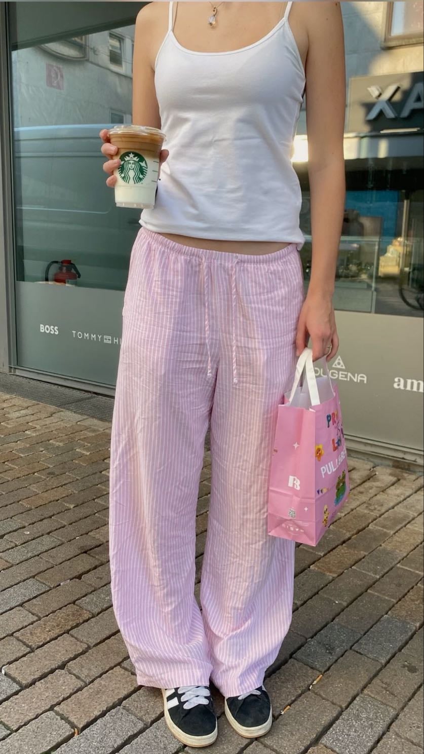 striped pants