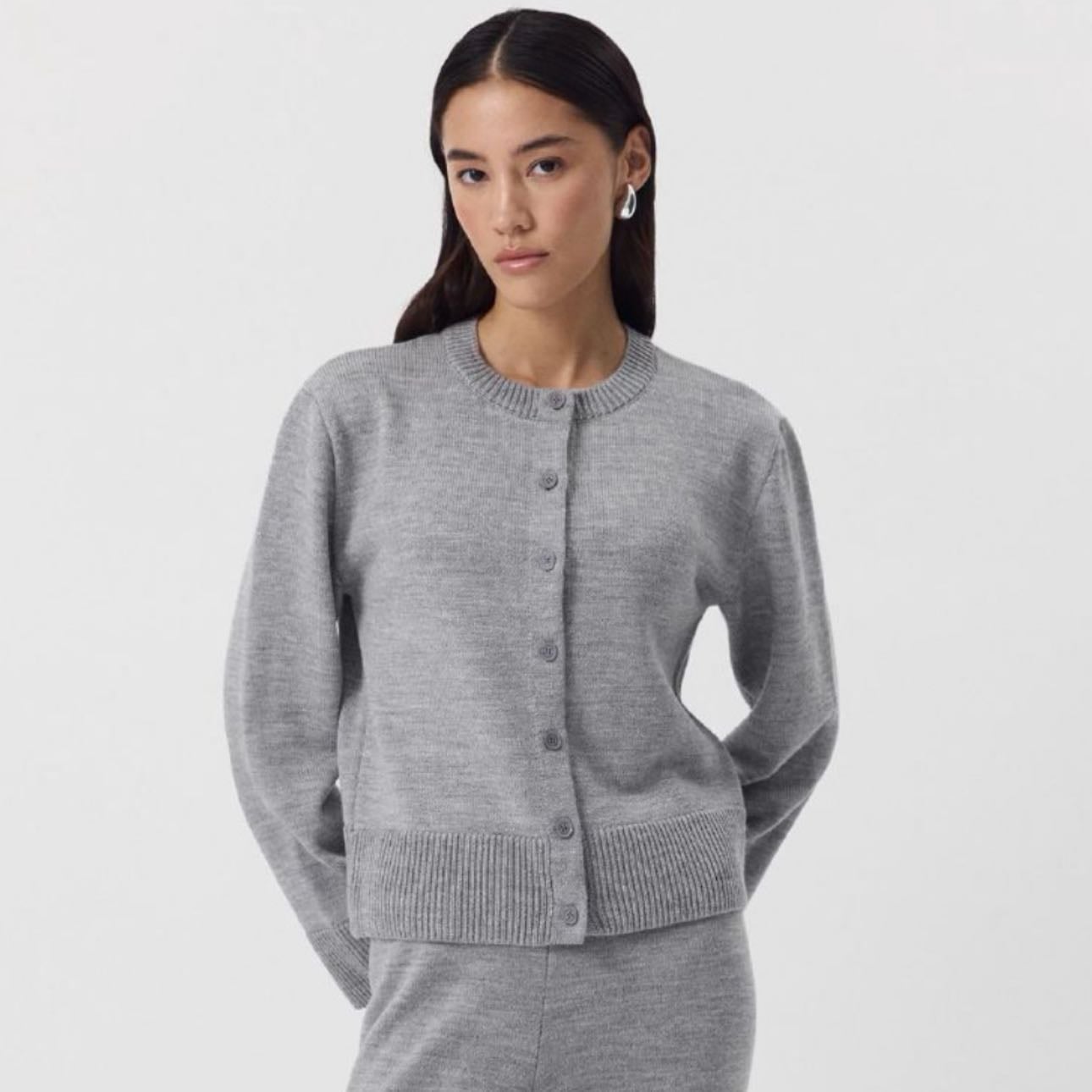 Cardigan - Charmstore 192854-seryy