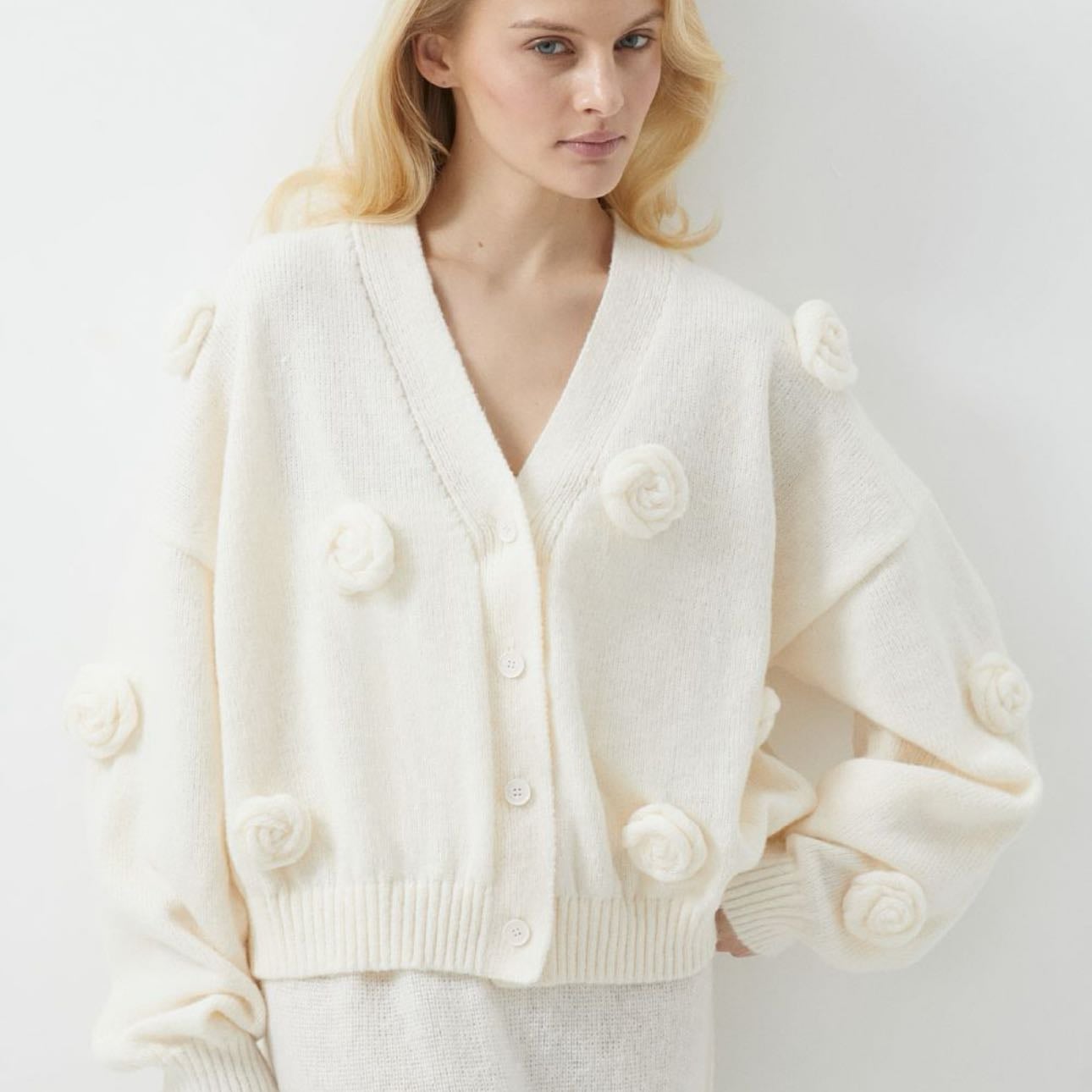 Cardigan - Charmstore 167007-belyy