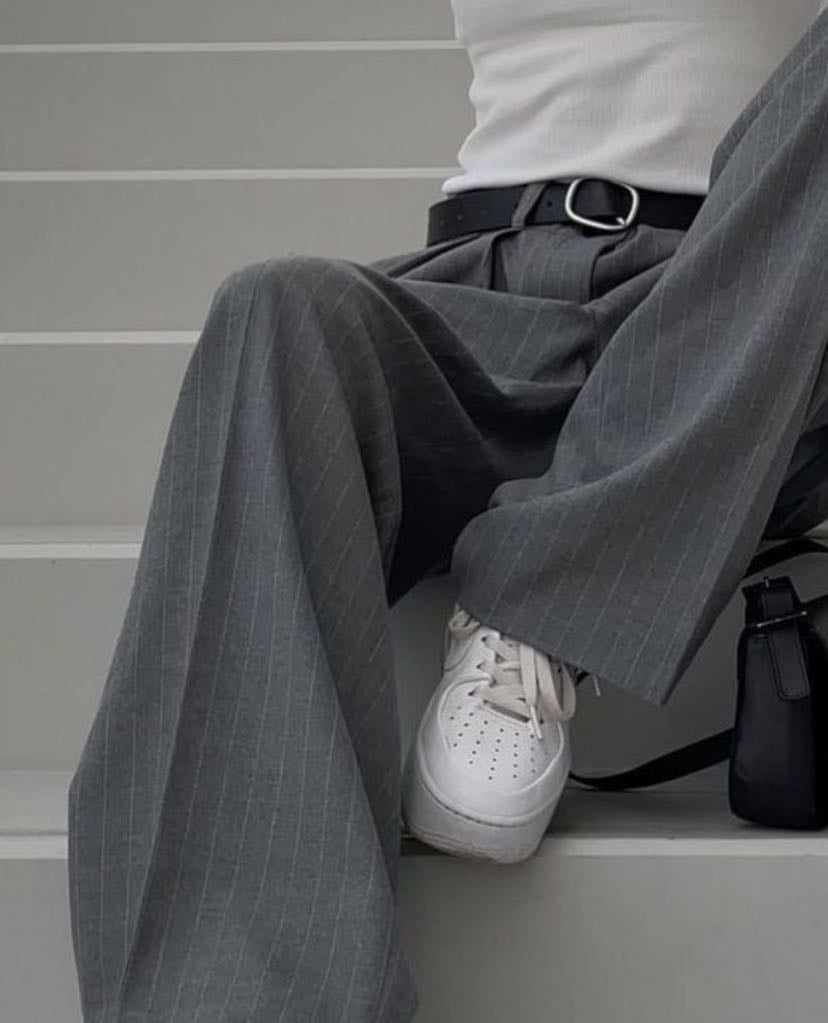 pantalon classique - gris
