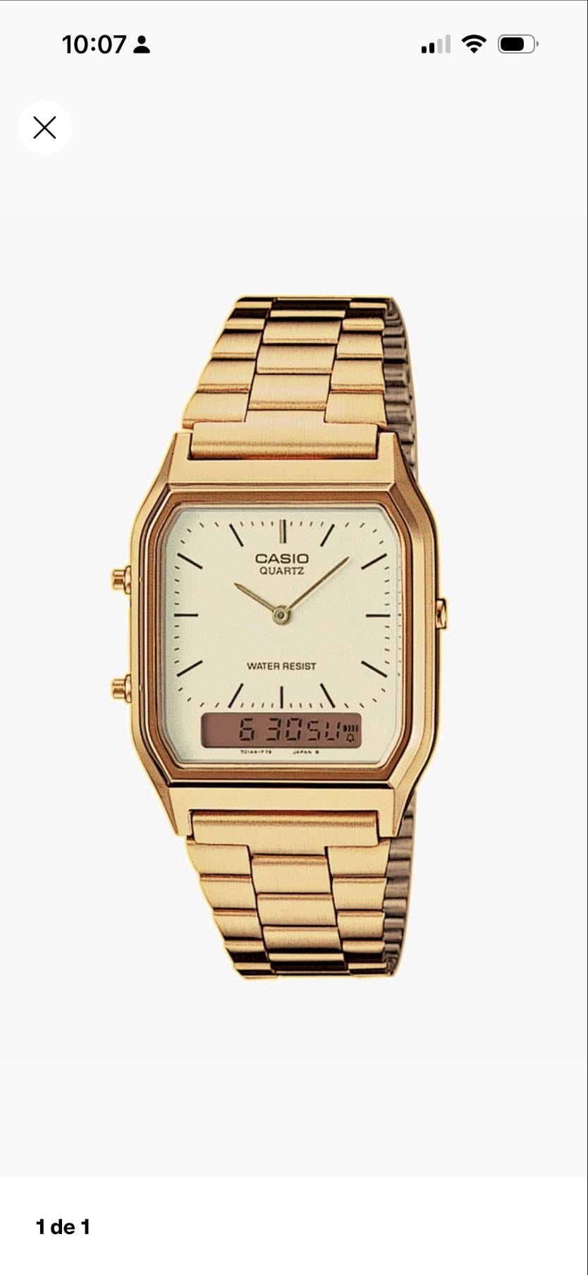 Reloj - Puede ser oro rosa o plateado, el dorado dejémoslo como última opción.
