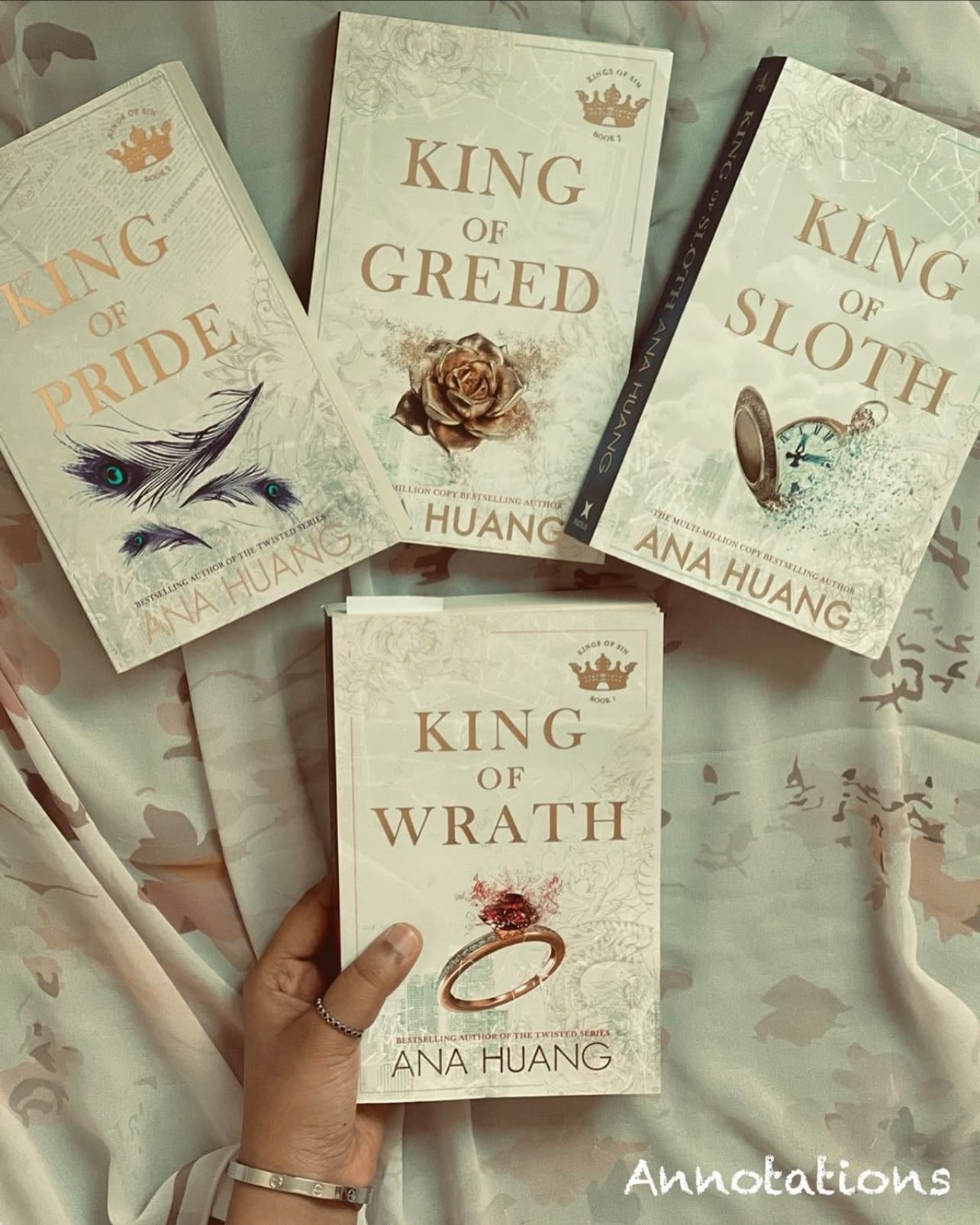 Kings of Sin Series 4 Books Collection Set By Ana Huang (King of Wrath, King of Pride, King of Greed and King of Sloth) - Ana Huang · 2024