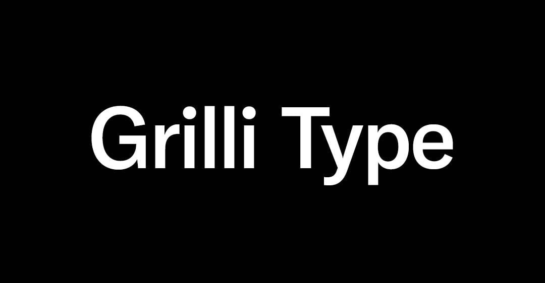 Welcome to Grilli Type – Independent Swiss Type Foundry - Grilli Type