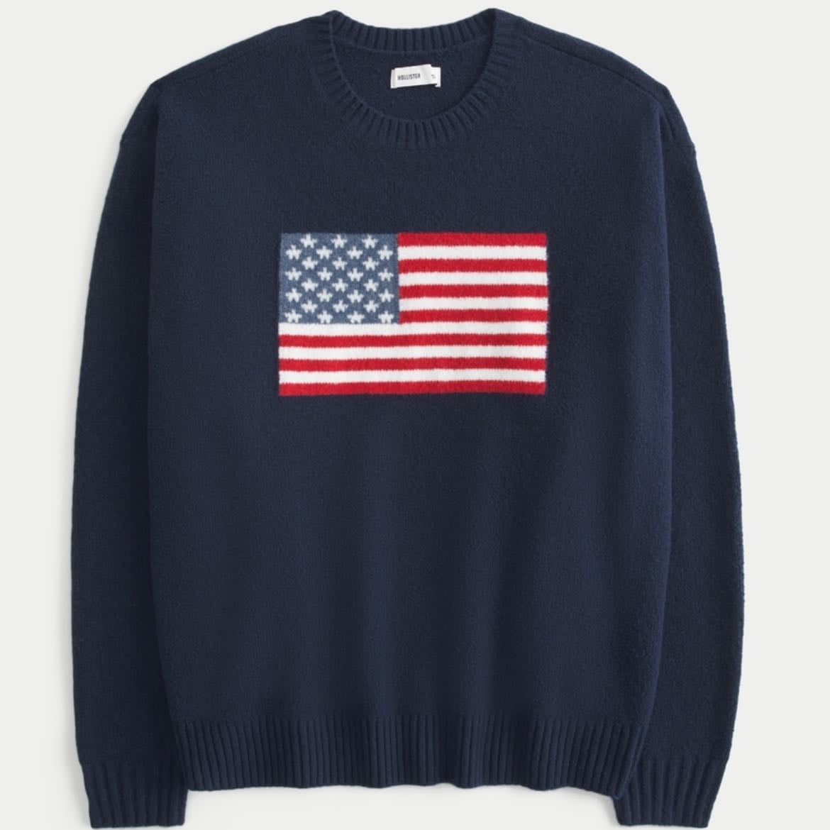 hollister flag jumper