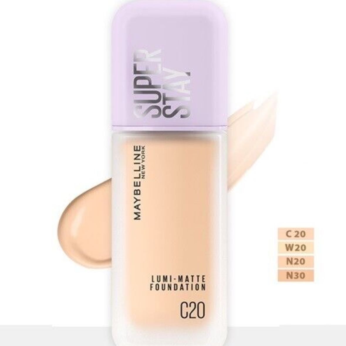 Base de maquillaje maybelline super stay lumi mate - Super stay cobertura media alta efecto glass face