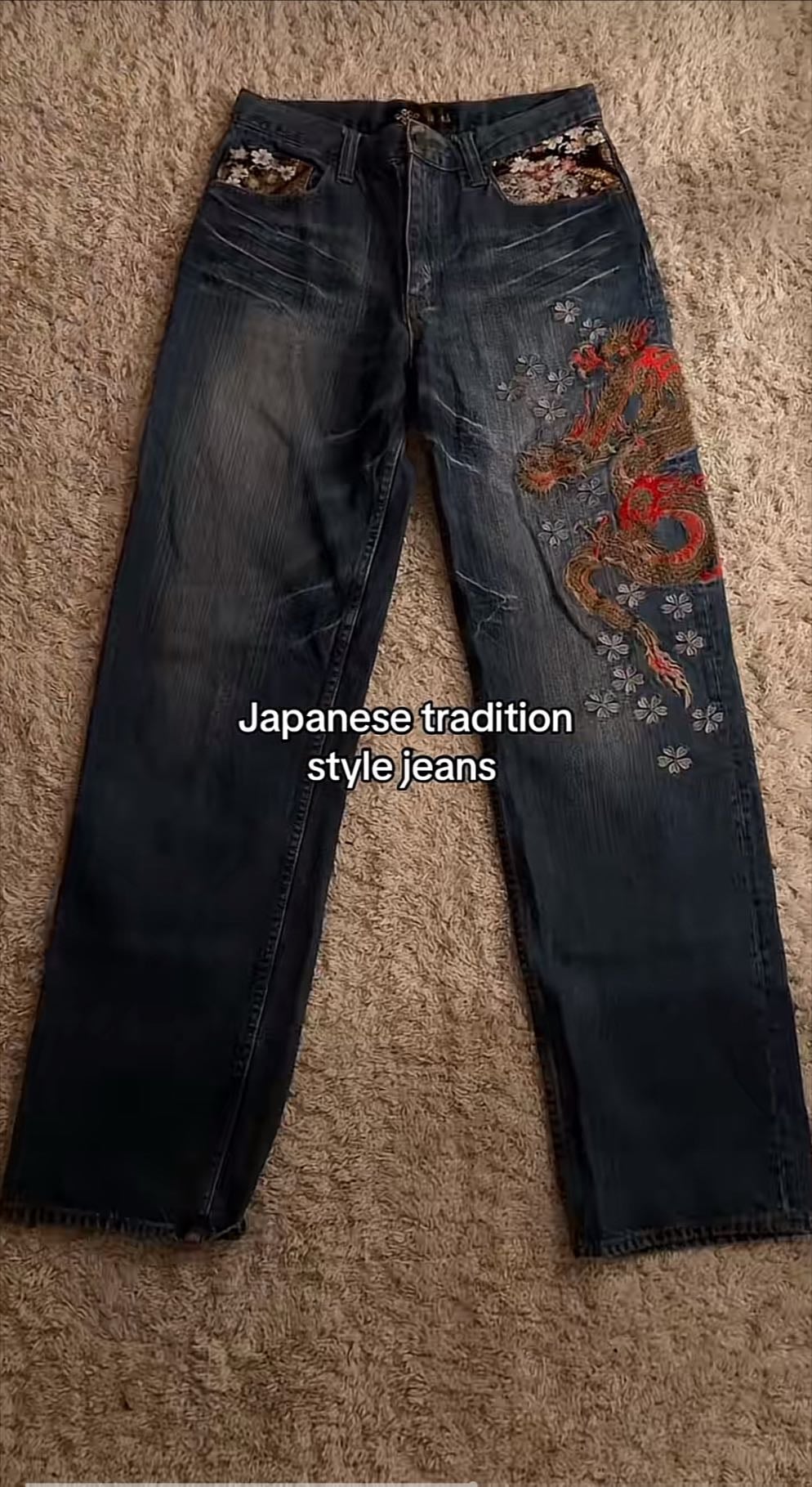 Japanese tradition style jeans