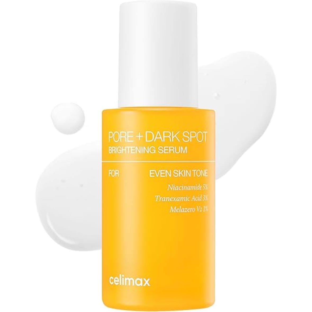 niacinamide tranexamic serum - celimax - reduce manchas, ilumina, mejora tono desigual y mejora apariencias de los poros